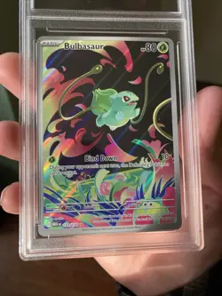 pokemon Bulbasaur 133/132 Me01: Mega Evolution IR W/ Graded case Not Graded NM - Image 3