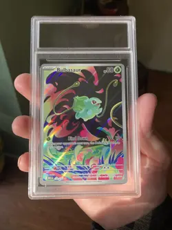 pokemon Bulbasaur 133/132 Me01: Mega Evolution IR W/ Graded case Not Graded NM - Image 4