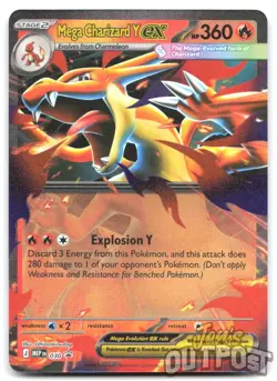 Mega Charizard Y ex - 030 030 Holo Promo ME: Mega Evolution Promo Pokemon NM - Image 1