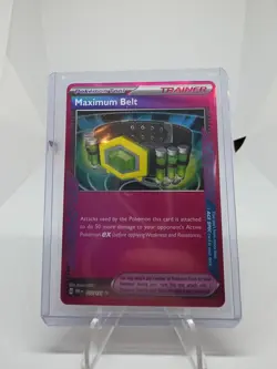 Pokemon Maximum Belt 117/131 Prismatic Evolutions Ace Spec Rare - NM - Image 1