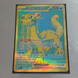 Pokemon Chien-Pao ex Ultra Rare Holo SV Paldean Fates 242/091 220HP Eng - Image 1