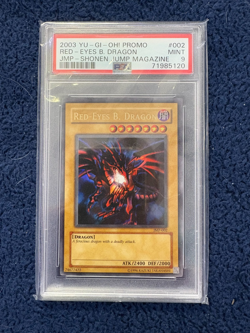 PSA 9 Red-Eyes Black Dragon Shonen Jump Promo JMP-002 - 2003 Yu-Gi-Oh - Image 1