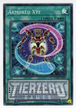 Yugioh MZMI-EN025 Armored Xyz Super Rare 1st Edition NM/LP - Image 1