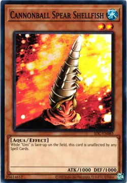 Yu-Gi-Oh Invasion of Chaos(25th Anniversary) Cannonball Spear Shellfish Card - Image 1