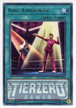 Yugioh MZMI-EN026 Ring Announcer Rare 1st Edition NM/LP - Image 1