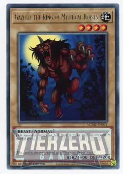 Yugioh MZMI-EN041 Gazelle the King of Mythical Beasts Rare 1st Edition NM/LP - Image 1