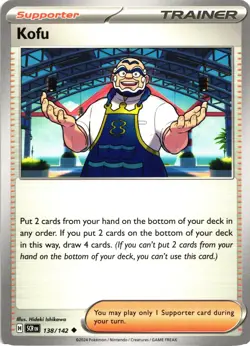 Pokemon Stellar Crown Kofu Trainer Regular Uncommon Card - Image 1