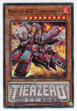 Yugioh MZMI-EN077 Rescue-ACE Turbulence Super Rare 1st Edition NM/LP - Image 1