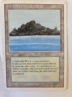 MTG - Tropical Island - Played - Image 1
