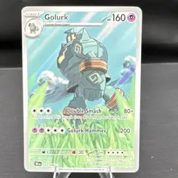 Pokemon Golurk Sv: Black Bolt Illustration Rare Holo 123/086 Stage 1 160 HP - Image 1