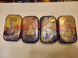 Pokemon Kanto Power K19 (XY Evolutions & Crimson Invasion) mini tins set of 4 - Image 1