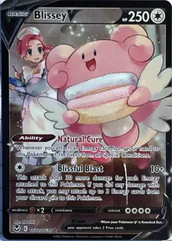 Blissey V TG22/TG30 Holo V Rare Silver Tempest Trainer Gallery Pokemon Near Mint - Image 1