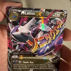 (HP) M Latios EX Mega 59/108 Roaring Skies XY Pokemon Card Heavily Played - Image 4