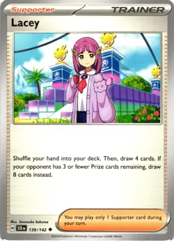 Pokemon Stellar Crown Lacey Trainer Regular Uncommon Card - Image 1