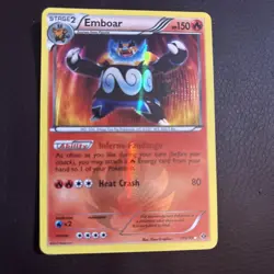 Emboar 100/99 BW Next Destinies Holo Secret Rare Shiny Pokemon Card - Image 1