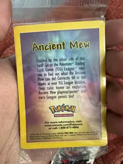 Ancient Mew SEALED Pokemon Unopened 2000 Movie Promo Holo Card - RARE NEAR MINT - Image 5