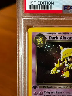 Dark Alakazam (1st Edition) 1/82 Team Rocket Holo - Pokemon TCG 2000 - Image 4