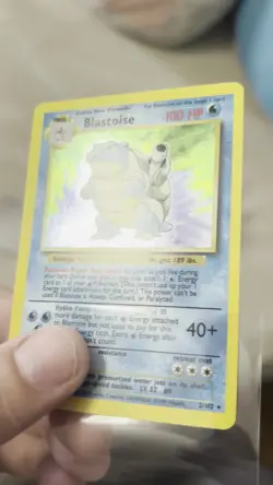 Pokemon 1999 Blastoise Holo Rare Base Set Wizards 2/102 English Card - Image 2