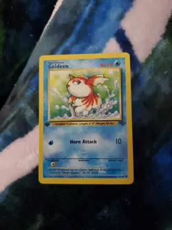 GOLDEEN - 1st EDITION - 53/64 JUNGLE POKEMON CARD - - Image 3