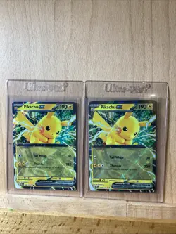 2X Pikachu EX 2025 Prismatic Evolutions Double Rare Pokemon Card 028/131 (NM) - Image 1
