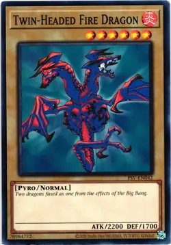 Yu-Gi-Oh Pharaoh's Servant(25th Anniversary) Twin-Headed Fire Dragon Common Card - Image 1
