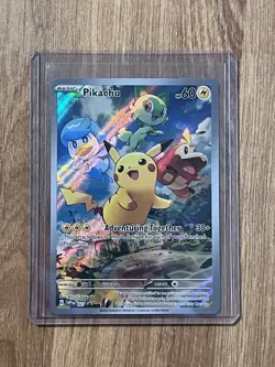 Pokemon Pikachu TCG Scarlet & Violet Paldea Evolved, SVP027, Black Star Promo - Image 1