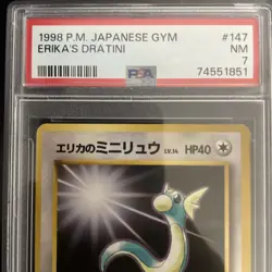 1998 Erika’s Dratini Japanese Gym PSA 7 Pokemon - Image 3