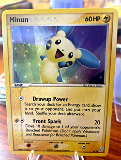 Pokemon card -Minun 6/12 - Trainer Kit 2: Plusle & Minun 2006- LP Holofoil - Image 1
