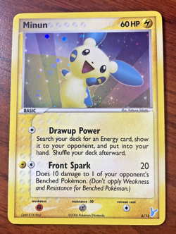 Pokemon card -Minun 6/12 - Trainer Kit 2: Plusle & Minun 2006- LP Holofoil - Image 2
