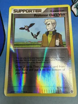 Professor Oak’s Visit 122/132 Reverse Holo Secret Wonders 2007 Pokemon Card - Image 1