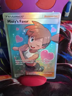 Pokemon Misty's Favor Full Art Holo Ultra Rare Trainer 235/236 Sm-Unified Minds - Image 1