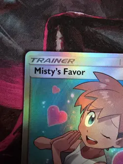 Pokemon Misty's Favor Full Art Holo Ultra Rare Trainer 235/236 Sm-Unified Minds - Image 2