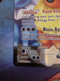 Pokemon Flareon EX Full Art Generations Radiant Collection Holo RC28/RC32 - Image 5