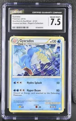 CGC 7.5 GYARADOS 4 CRACKED ICE HOLO HEARTGOLD & SOULSILVER POKEMON NEAR MINT - Image 1