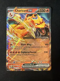 Pokemon TCG - Charizard EX - Scarlet & Violet 151 - 006/165 Holo Double Rare - Image 1