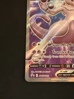 Mewtwo V SWSH229 NM Full Art Promo Rare Pokemon Card - Image 2