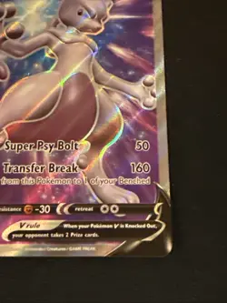 Mewtwo V SWSH229 NM Full Art Promo Rare Pokemon Card - Image 3