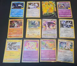 Lot of 12 Pokemon Celebrations Cards - No Duplicates - light Toxtricity, Mew + - Image 1