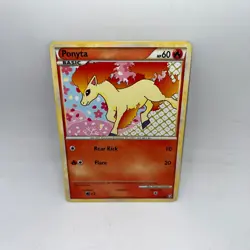 Ponyta 72/102 Common HGSS Triumphant Pokemon Moderately Played - Image 1