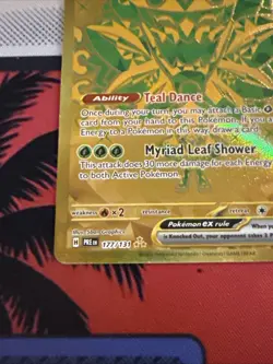 Teal Mask Ogerpon Ex 177/131 Prismatic Evolutions Gold Holo Full Art Pokemon TCG - Image 3