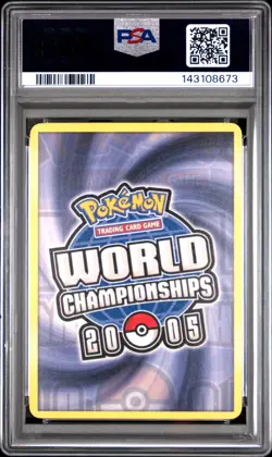 2005 POKEMON WORLD CHAMPIONSHIPS PROMO DARK TYRANITAR #19 DARK TYRANITAR PSA 8 - Image 2
