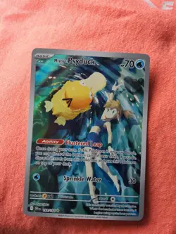 Pokemon Misty's Psyduck Destined Rivals Full Art Illustration Rare Holo 193/182 - Image 1