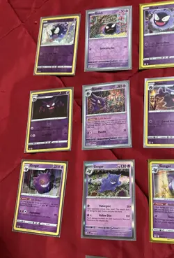 Pokemon Lot Of 9 Gengar Holo + Gastly & Haunter Reverse Holo - Image 4