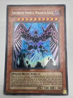 Yugioh Earthbound Immortal Wiraqocha Rasca CT06-EN004 Secret Rare LP - Image 1