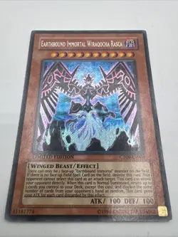 Yugioh Earthbound Immortal Wiraqocha Rasca CT06-EN004 Secret Rare LP - Image 2