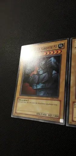 Yu-Gi-Oh! 2xStahl-Oger Grotte#1, LOB-G090, Common, 2.Auflage, Deutsch, Excellent - Image 2