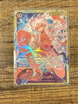 Monkey.D.Luffy OP05 119 SEC One Piece TCG English Card Near Mint Secret Rare - Image 1