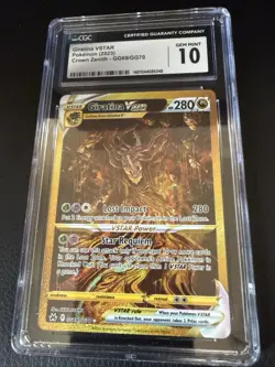 CGC 10 GEM MINT Giratina VSTAR GG69 Full Art Crown Zenith Pokemon Card 2023 - Image 1