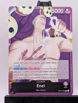 Enel OP15-058 L Adventure on KAMI's Island - ONE PIECE Card Game NM - Image 1