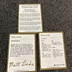 MTG World Championship Deck Matt Linde 1999 tokyo Magic The Gathering - Image 2